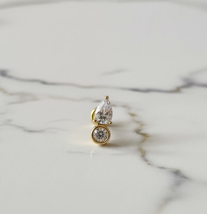 Droppformad labret 1.2mm/8mm (Limited edition)