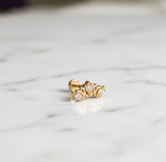 Golden labret 1.2mm/8mm (Limited edition)