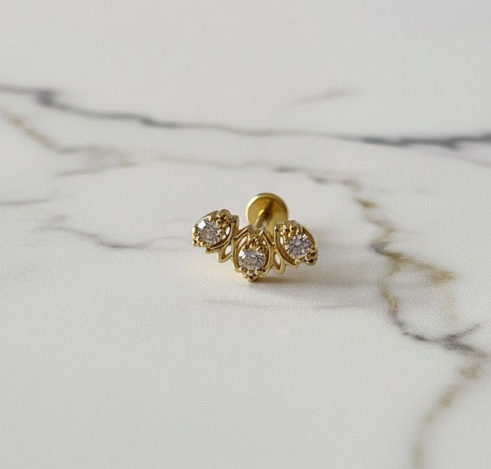 Golden labret 1.2mm/8mm (Limited edition)