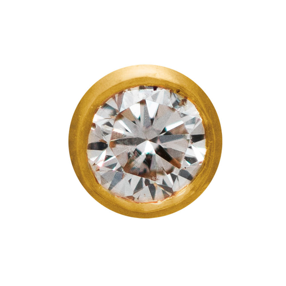 Guldkant med diamant 0.01ct i 22 karat Guld