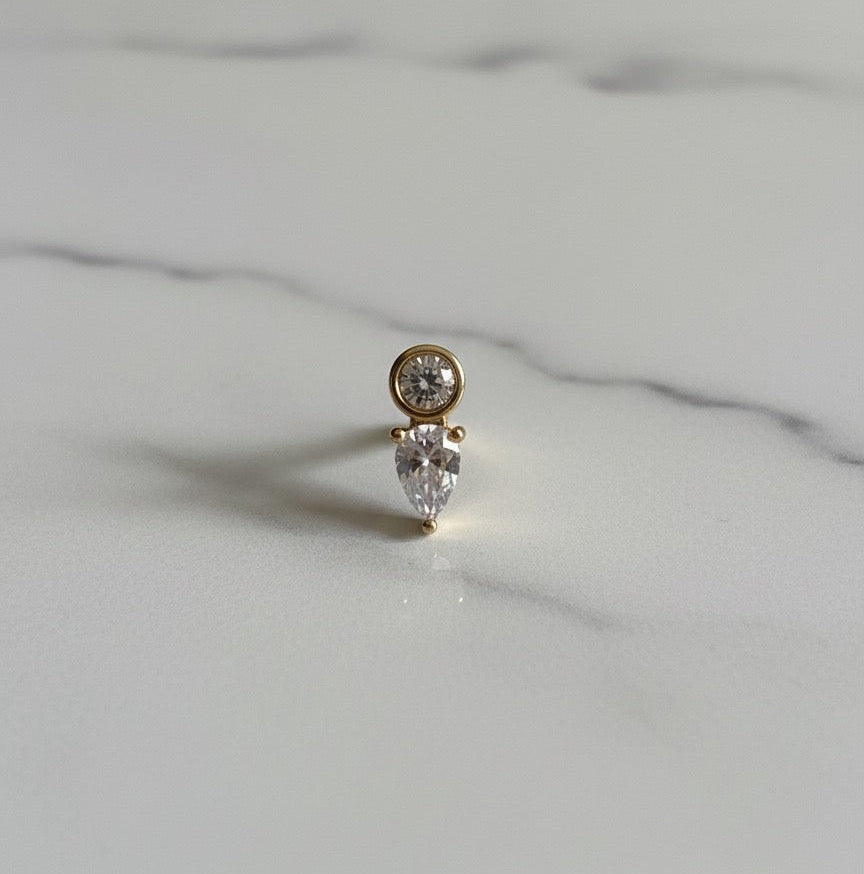 Droppformad labret 1.2mm/8mm (Limited edition)
