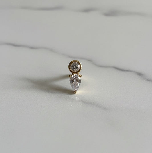 Droppformad labret 1.2mm/8mm (Limited edition)