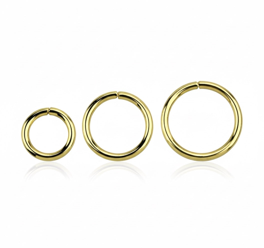 Elegant Guldpläterad 925-Silverring 1,2 mm