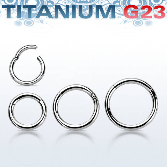 Segmentring 1.6mm i titanium med gångjärn