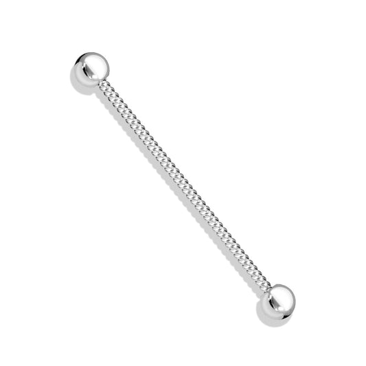 Industrial barbell 1.6mm (38mm) med twistad design