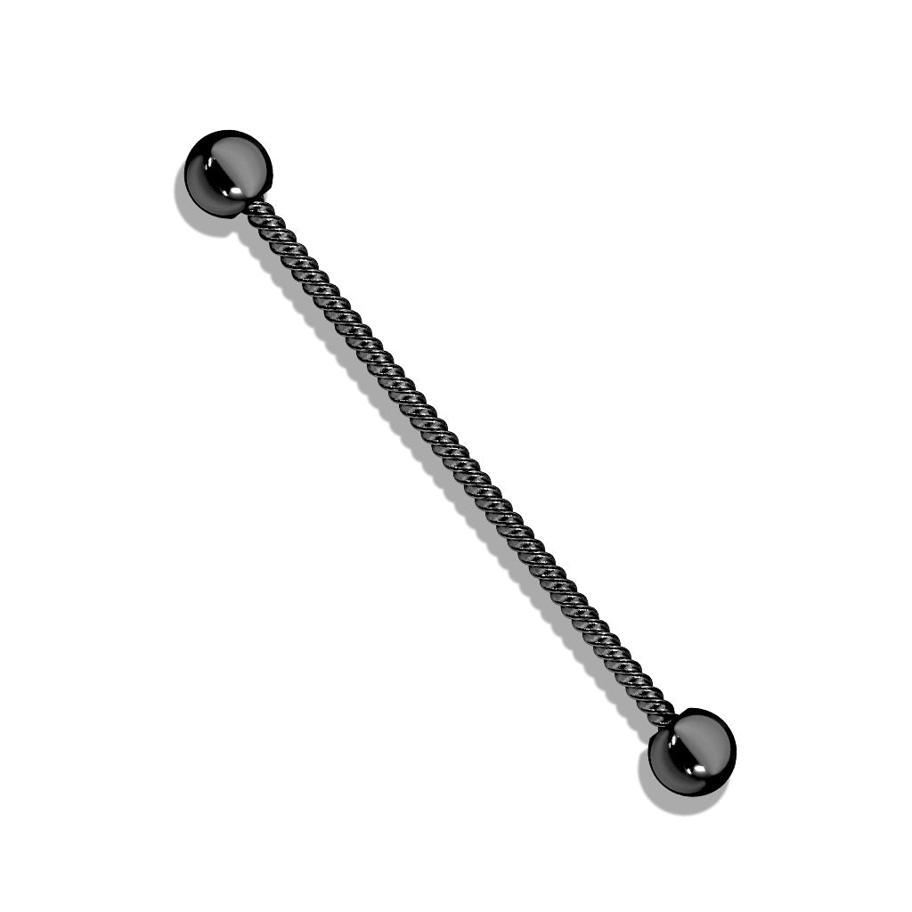 Industrial barbell 1.6mm (38mm) med twistad design