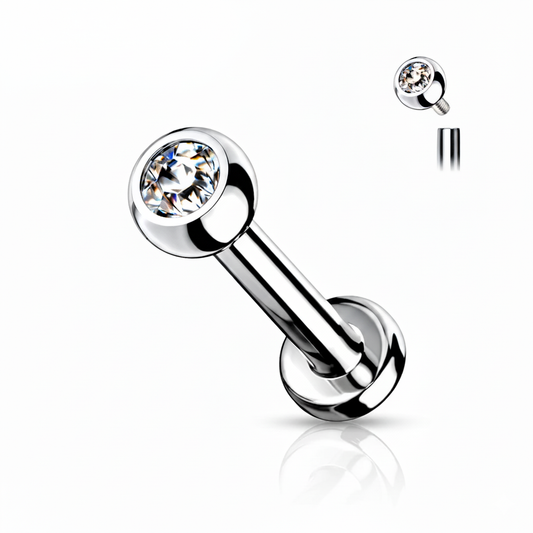 Barbell i G23 Titan – 1,6 mm med Press-fit Sten